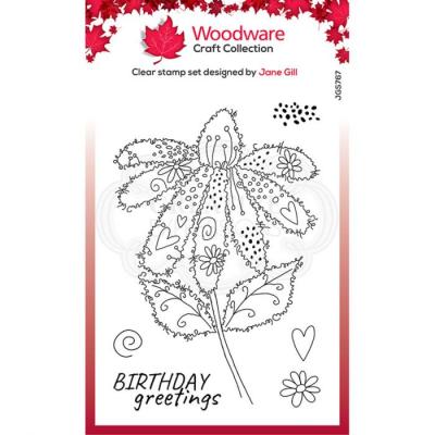 Creative Expressions Clear Stamps - Fuzzy Flowers Daisy